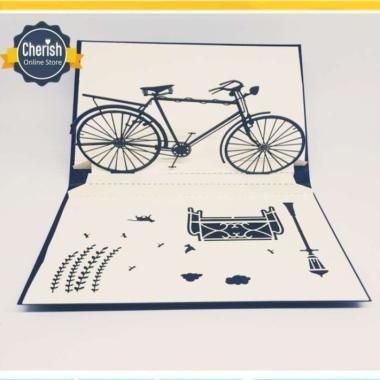 Kartu Ucapan Anak Laki - Sepeda Antik - Greeting Card - Kartu Classic