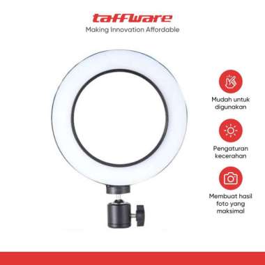 TaffSTUDIO Lampu Halo Ring Light LED Kamera 8W 6 Inch - RL-19