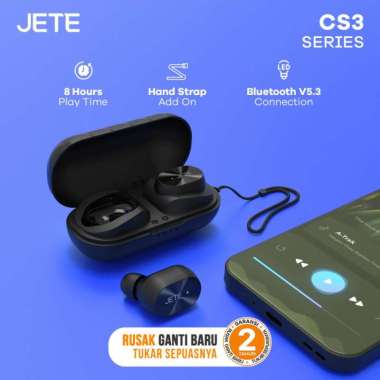 TWS JETE CS3 | Headset Bluetooth JETE Original - Garansi 2 Tahun