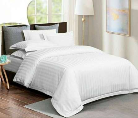 Sprei Karet Standard Hotel Full Cotton 140x200 termasuk Sarung Bantal - Fitted Sheet – Guest House H