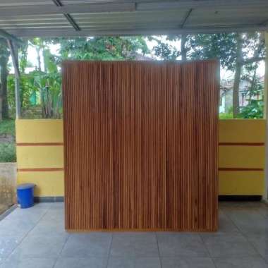 Lemari Pakaian Minimalis Full Custom Kayu Jati Asli Grade A