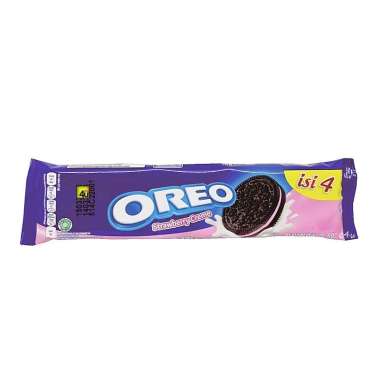 Oreo - Biskuit Sandwich - Kemasan Sachet STROBERI