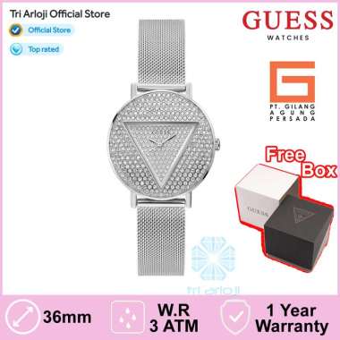 Guess Watches GUESS GW0477L1 Original ICONIC Jam Tangan Wanita Analog Silver