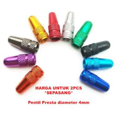 Tutup Pentil Roda Ban Sepeda Alloy Aluminium Standard Presta Valve Cap Presta Hijau