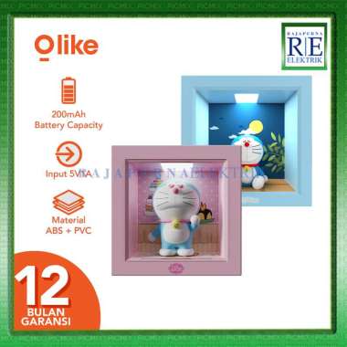 OLIKE X DORAEMON LAMPU tidur kamar hias dekorasi Night lamp ORIGINAL Pink