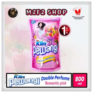 So Klin Cair Pewangi Double Perfume Romantic Pink - 800 ml (Kemasan Satuan)