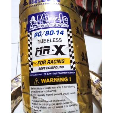 Ban MIZZLE 90/80-14 MR X SOFT COMPOUND TUBELESS MATIC
