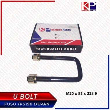 U BOLT BOHEL BAUT U FUSO /PS190 DEPAN 9 INCH M20X83X228 H28