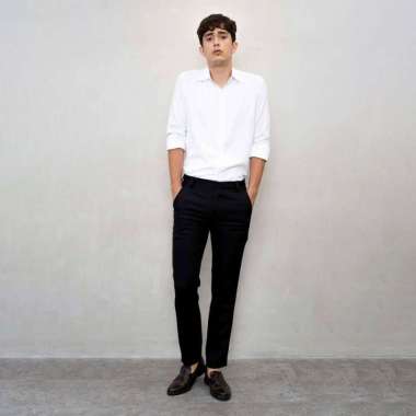 [BIG SIZE] Houseofcuff Celana Kerja Pria Slim Fit Formal Bahan Houseofcuff Hitam 40