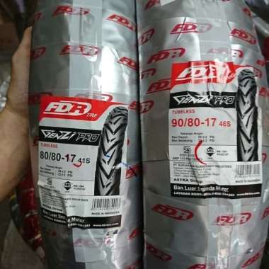Paketan Ban FDR 80/80-17 & 90/80-17 GENZI PRO TUBELESS