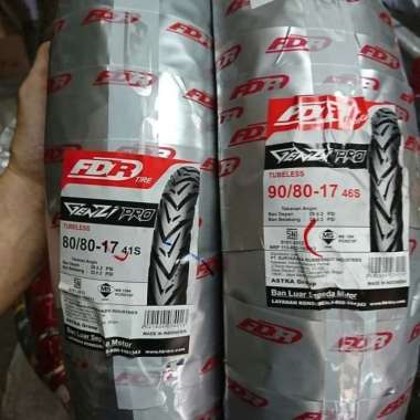 Paketan Ban FDR 80/80-17 &amp; 90/80-17 GENZI PRO TUBELESS