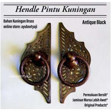 Hendel Pintu gebyok Antik gagang Pintu Hendle kuputarung Kuningan kuat
