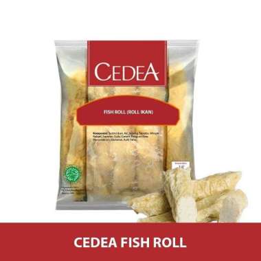 Cedea Fish Roll 250gr|Fish Roll Olahan Ikan Makanan Beku|Cedea fish roll 1kg Halal fish roll 1kg