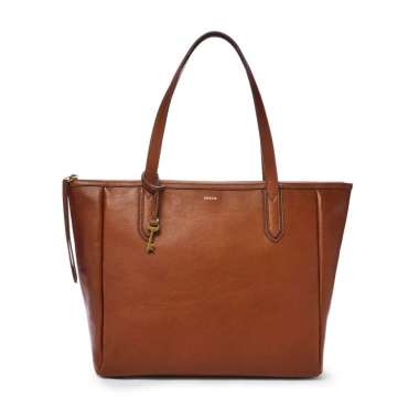 Fossil Sydney Tote Brown Leather Tas Wanita - SHB2815-210