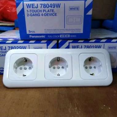 Stop Kontak Colokan Triple 3 Lubang Gang CP PANASONIC