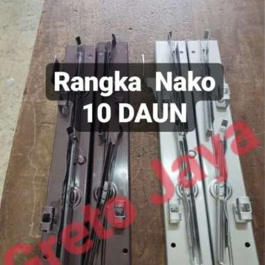 ( 10 Daun ) Bingkai Nako Jendela Kisi Besi Rangka Kaca Teralis Tralis CIKO SILVER
