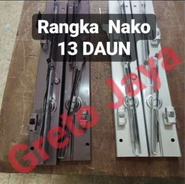( 13 Daun ) Bingkai Nako Jendela Kisi Besi Rangka Kaca Teralis Tralis SILVER