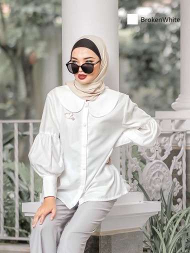 Leya Blouse Vintage L Cappucino