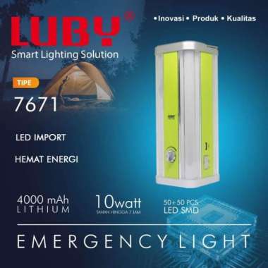 Luby L-7671 Lampu Emergency Bisa USB Power Bank Lampu Darurat 4 sisi