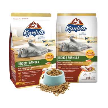 KANIVA Dry Food 370g Indoor Cat Formula – Makanan Kucing Rumahan