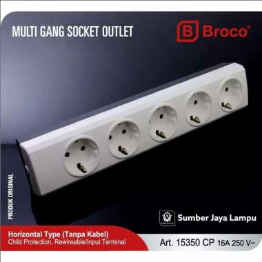 Broco Stop Kontak 5 Lubang 15350