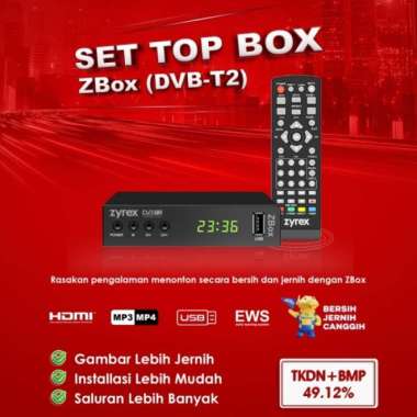 ZS Evercoss STB Set Top Box Pro Digital TV Receiver Full HD - STB only STB Zyrex