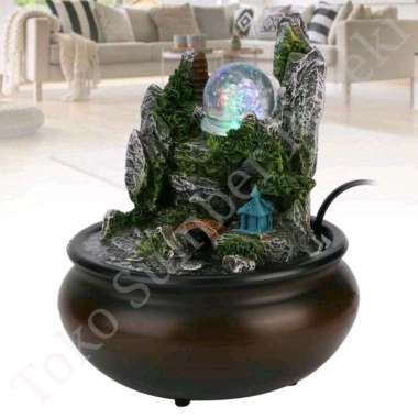 Ornamen Air Mancur Bambu Tebing Rumah Jembatan Bola Kristal Fountain