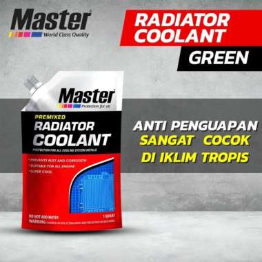 RADIATOR COOLANT MASTER PREMIXED GREEN 1 QUART 8994042103978 Red