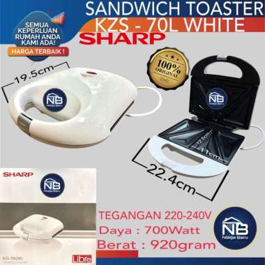 SHARP Pemanggang roti KZS-70L(W) / Toaster Roti / manggang roti murah