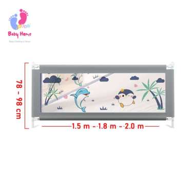 Speeds Baby Bedrail Pagar Kasur Pengaman Bayi Perlindungan Bayi Balita Tempat Tidur Pembatas Kasur 0