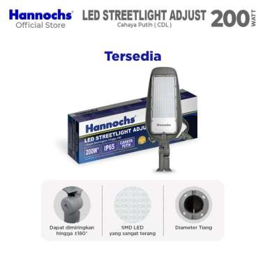 Hannochs LED Streetlight Adjust 200W Cahaya Putih Lampu Jalan PJU