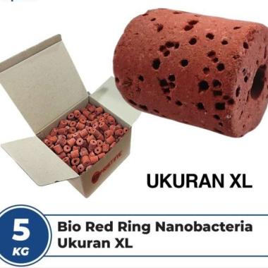 Bio Ring Ukuran Xl Red Ring Media Filter Rumah Bakteri Berpori - 5 Kg