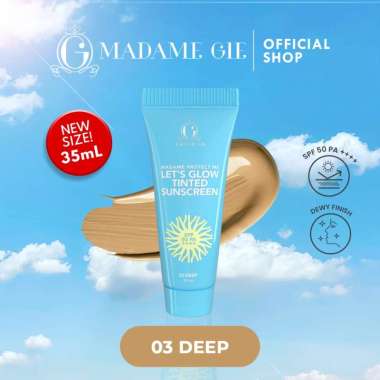 Madame Gie Madame Protect Me Let's Glow Tinted Sunscreen SPF 50 - Biru 03 Deep 35ml