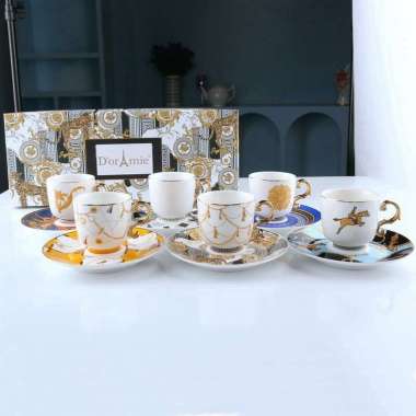 Set Cangkir Kopi Turkish Coffee Cup with Saucer / Cangkir kopi Turkey