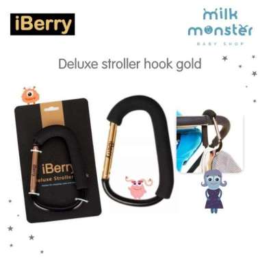 iBerry Deluxe Stroller Hook Gold / Gantungan stroller