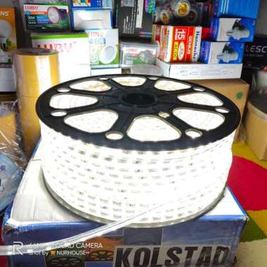 Lampu Led strip Led Lis Plafon 15 Meter siap pakai Lampu selang 10 meter pputih