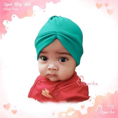 Milyarda Hijab balita ciput risty kids 0-2 tahun/ daleman kerudung anak/ bandana/jilbab bayi tosca