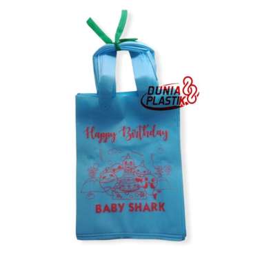 isi12pc TAS KAIN KARAKTER sablon acara party pesta ultah ulang tahun anak souvernir goodie bag kado 