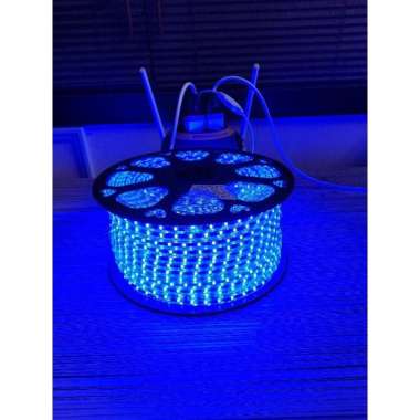lampu led strip selang 220 volt 1 roll 100 meter Biru