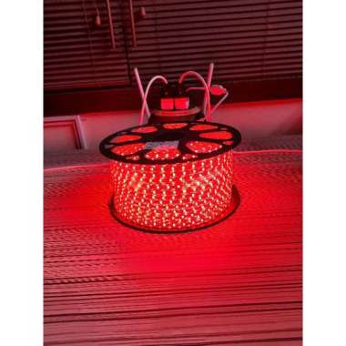 lampu led strip selang 220 volt 1 roll 100 meter Merah