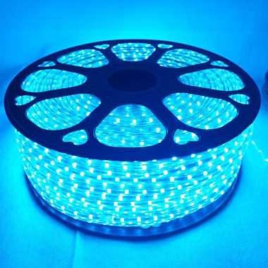 lampu led strip selang 220 volt 1 roll 100 meter Ice blue