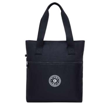 TAS TOTE NYLON WANITA / TAS LAPTOP WATERPROOF / TAS KULIAH LAPTOP IMPORT PIOMA P0039 BLACK