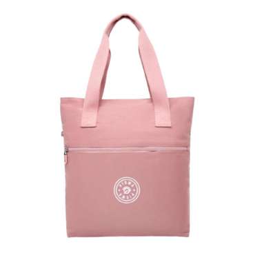 TAS TOTE NYLON WANITA / TAS LAPTOP WATERPROOF / TAS KULIAH LAPTOP IMPORT PIOMA P0039 PINK