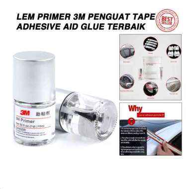 Lem Primer 3M Penguat Perekat Double Tape Akrilik Mika Talang Air 10ml Merk Random