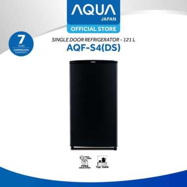 Aqua Elektronik AQF-S4(DS) Kulkas 1 Pintu 121 L - Dark Silver