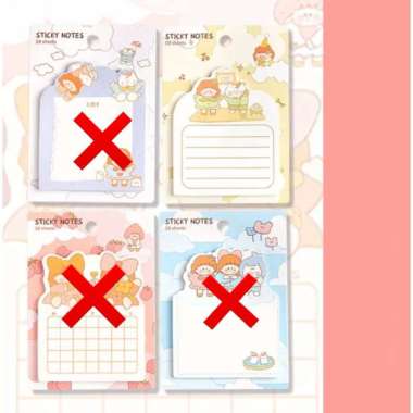 Sticky note motif kartun lucu sticky note penanda buku Sticky kuning