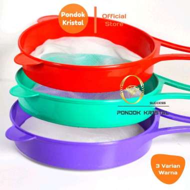 Saringan Teh Santan Tepung Gagang Plastik 8 10 12 14 16 18 20 22 24 Cm / Ayakan Tepung Gula / Saring