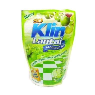 Promo Harga SO KLIN Pembersih Lantai Hijau Fruity Apple 400 ml - Blibli