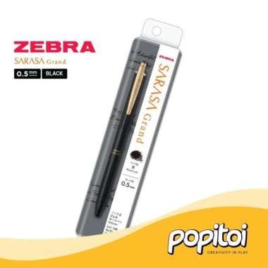 Zebra Sarasa Grand Vintage 0.5 mm Retro Color Gel Pen Pulpen Bolpoin BLACK