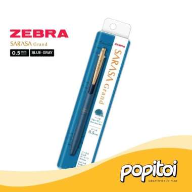 Zebra Sarasa Grand Vintage 0.5 mm Retro Color Gel Pen Pulpen Bolpoin BLUE-GRAY